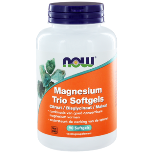 NOW Magnesium Trio Softgels 90SG NOW Magnesium Trio Softgels 90SG