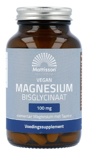 Mattisson HealthStyle Magnesium Bisglycinaat 100mg Tabletten 90TB Mattisson HealthStyle Magnesium Bisglycinaat 100mg Tabletten 90TB