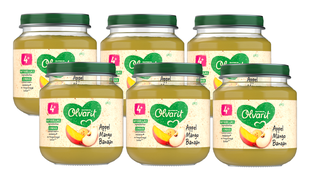 Olvarit 4m+ Appel Mango Banaan 125GR Olvarit 4m+ Appel Mango Banaan 125GR