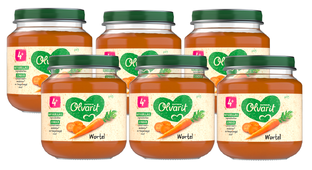 Olvarit 4m+ Wortel 125GR Olvarit 4m+ Wortel 125GR