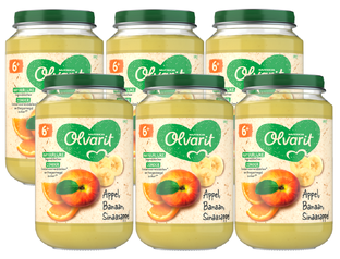 Olvarit 6m+ Appel Banaan Sinaasappel 200GR Olvarit 6m+ Appel Banaan Sinaasappel 200GR