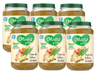 Olvarit 8m+ Doperwten Kalkoen Aardappel 200GR 