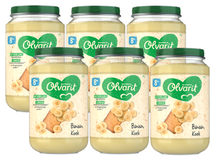 Olvarit 8m+ Banaan Koek 200GR Olvarit 8m+ Banaan Koek 200GR