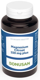 Bonusan Magnesiumcitraat 150mg Plus Tabletten 120TB