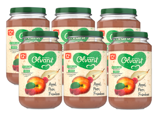 Olvarit 12m+ Appel Peer Framboos 200GR Olvarit 12m+ Appel Peer Framboos 200GR