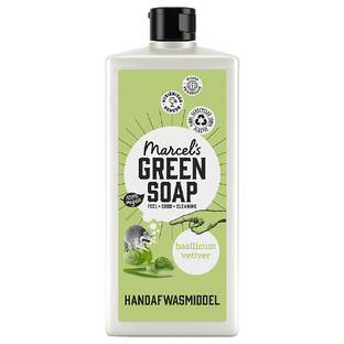 Marcels Green Soap Afwasmiddel Basilicum & Vetiver 500ML Marcels Green Soap Afwasmiddel Basilicum & Vetiver 500ML