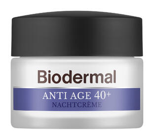 Biodermal Anti Age Nachtcrème 40+  met niacinamide & peptide 50ML