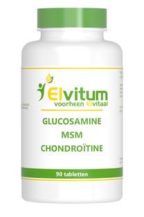 Elvitum Glucosamine MSM Chondroïtine Tabletten 90TB Elvitum Glucosamine MSM Chondroïtine Tabletten 90TB