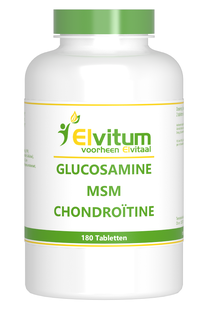 De Online Drogist Elvitum Glucosamine MSM Chondroïtine Tabletten 180TB aanbieding