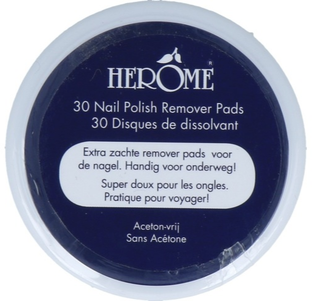 Herome Herome 30 Nailpolish Remover Pads - Aceton vrij 30ST Herome Herome 30 Nailpolish Remover Pads - Aceton vrij 30ST