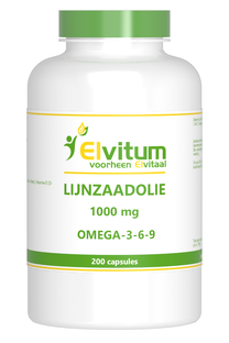 Elvitum Lijnzaadolie 1000mg Capsules 200CP Elvitum Lijnzaadolie 1000mg Capsules 200CP