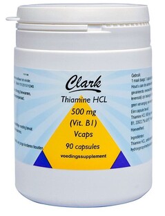 Clark Thiamine HCL Vitamine B1 500mg Capsules 90CP  Clark Thiamine HCL Vitamine B1 500mg Capsules 90CP