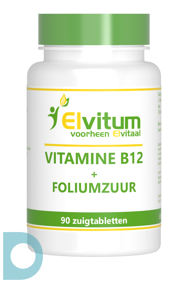 hek wetenschappelijk Vergadering Elvitum Vitamine B12 + Foliumzuur Zuigtabletten 90ST