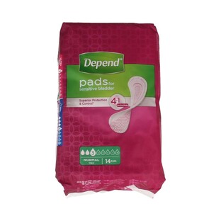 Depend Pads Normal 14ST Depend Pads Normal 14ST