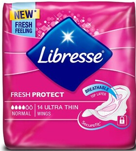 Libresse Ultra Thin Normal Wings Maandverband 14ST Libresse Ultra Thin Normal Wings Maandverband 14ST