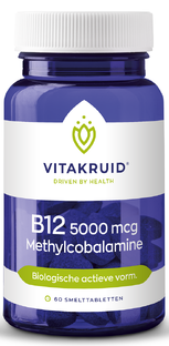 Vitakruid B12 5000 mcg Actief Methylcobalamine Vitamine 60TB Vitakruid B12 5000 mcg Actief Methylcobalamine Vitamine 60TB