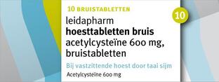 Leidapharm Hoesttabletten Bruis Acetylcysteine 600mg 10ST