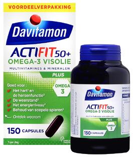 Davitamon Actifit 50 Plus Omega-3 Visolie Capsules 150TB