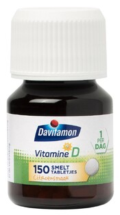 Davitamon Vitamine D Kind Smelttabletten 150TB Davitamon Vitamine D Kind Smelttabletten 150TB