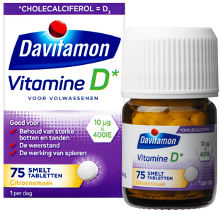 Davitamon Vitamine D 400IE Smelttabletten Citroen 75TB