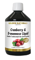 Golden Naturals Cranberry & D-Mannose Liquid 500ML Golden Naturals Cranberry & D-Mannose Liquid 500ML