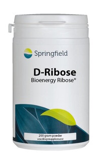 Springfield D-Ribose Bioenergy Ribose Poeder 200GR Springfield D-Ribose Bioenergy Ribose Poeder 200GR