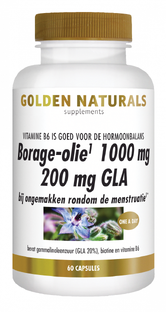 Golden Naturals Borage-Olie 1000mg Capsules 60CP Golden Naturals Borage-Olie 1000mg Capsules 60CP