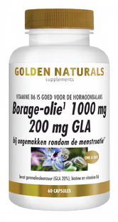 Golden Naturals Borage-Olie 1000mg Capsules 60CP