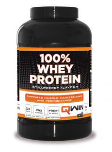 Qwin 100% Whey Protein Strawberry 2400GR