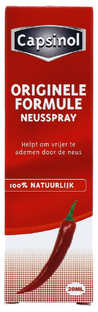 Capsinol Originele Formule Neusspray 20ML Capsinol Originele Formule Neusspray 20ML