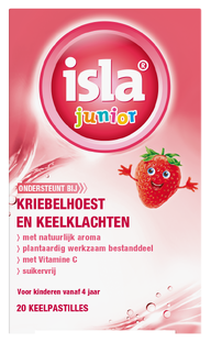 Isla Junior Keelpastilles 20TB Isla Junior Keelpastilles 20TB