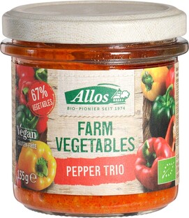 Allos Groentepread Paprika Trio 135GR Allos Groentepread Paprika Trio 135GR