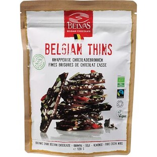 Belvas Belgian Thins Puur Goji Amandel 120GR Belvas Belgian Thins Puur Goji Amandel 120GR