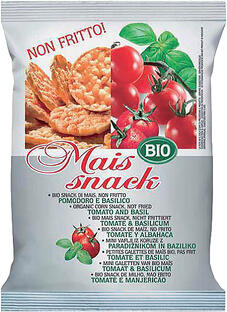 Bio Alimenti Mais Snack Tomaat & Basilicum 50GR