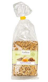 Dr Karg Crackers Spelt & Muesli 200GR Dr Karg Crackers Spelt & Muesli 200GR