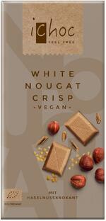 iChoc White Nougat Crisp Vegan 80GR
