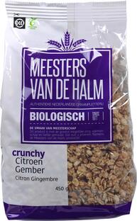 De Halm Crunchy Citroen & Gember Biologisch 450GR