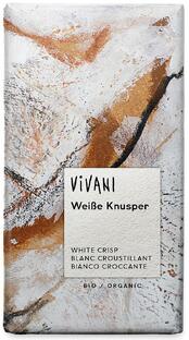 Vivani Chocoladereep Wit Crisps 100GR