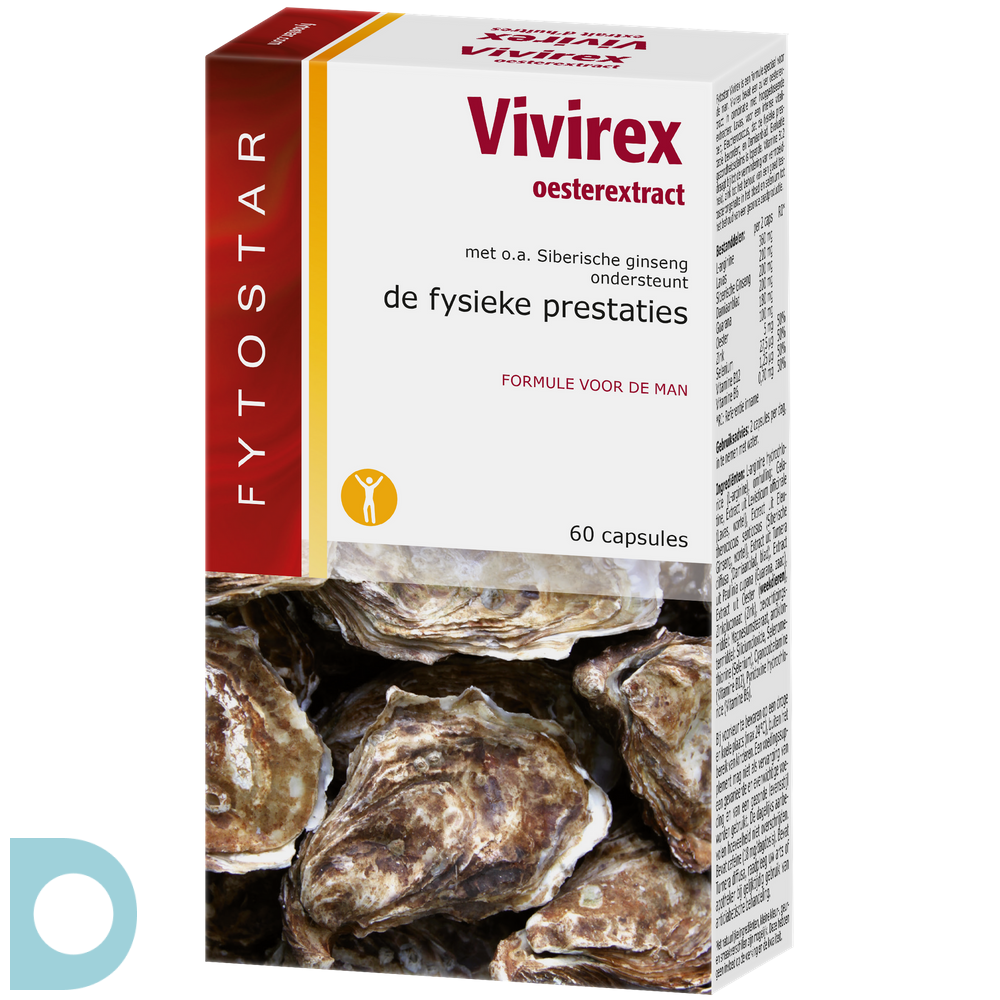 blik Maaltijd Zwart Fytostar Vivirex Oesterextract 60 Capsules | De Online Drogist