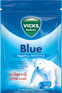 Vicks Blue Zak Suikervrij 72GR