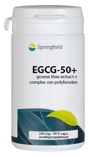 Springfield EGCG 50+groene Thee Extract Capsules 90VCP Springfield EGCG 50+groene Thee Extract Capsules 90VCP