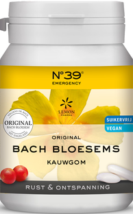 Lemon Pharma Bach Bloesem Kauwgom Noodgevallen 40ST Lemon Pharma Bach Bloesem Kauwgom Noodgevallen 40ST
