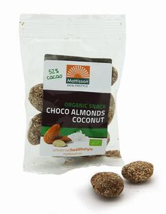 Mattisson HealthStyle Snack Choco Almonds Coconut 35GR