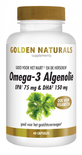 Golden Naturals Omega-3 Algenolie Capsules 60CP Golden Naturals Omega-3 Algenolie Capsules 60CP