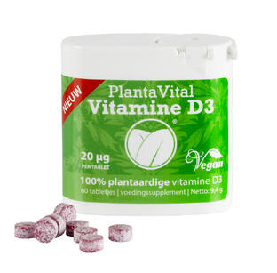 PlantaVital Vitamine D3 Kauwtabletten 60TB
