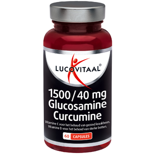 De Online Drogist Lucovitaal Glucosamine Curcumine 1500/40mg Capsules 60CP aanbieding