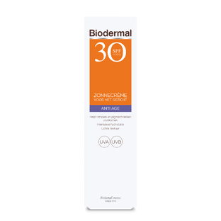 De Online Drogist Biodermal Anti Age Zonnecrème Gezicht SPF30 40ML aanbieding