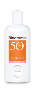 De Online Drogist Biodermal Gevoelige Huid Zonnemelk - Zonnebrand met SPF50 200ML aanbieding