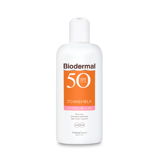 De Online Drogist Biodermal Gevoelige Huid Zonnemelk - Zonnebrand met SPF50 200ML aanbieding