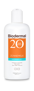 De Online Drogist Biodermal Hydraplus Zonnemelk - Zonnebrand met SPF20 200ML aanbieding